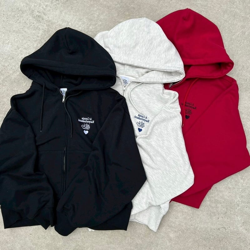 Connie short zip hoodie | kaoyorinakami