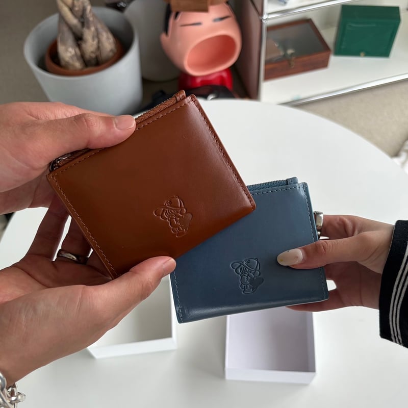 punchbaby leather wallet | kaoyorinakami