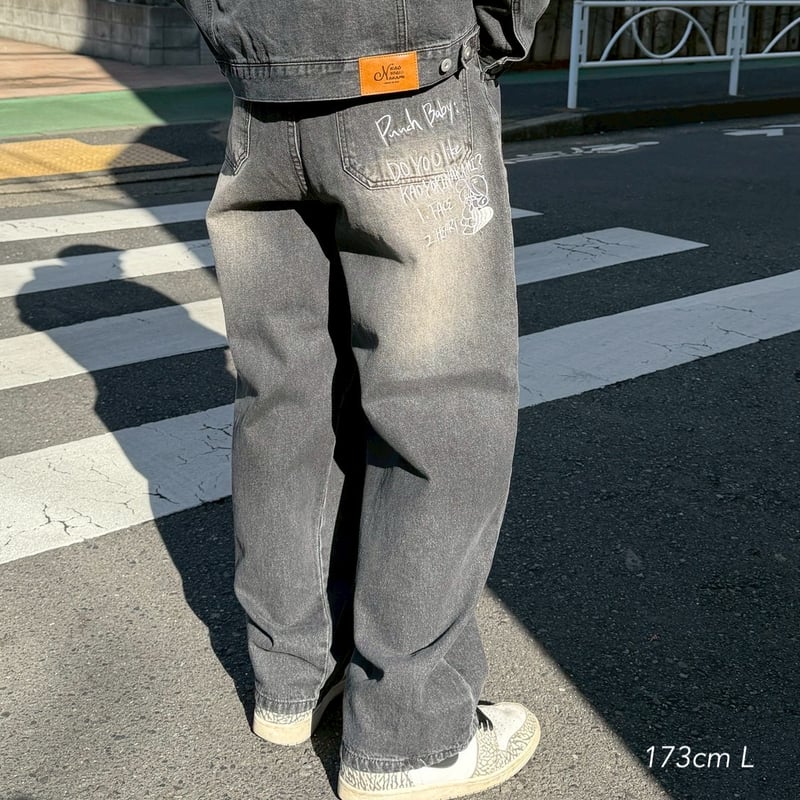 punchbaby denim pants | kaoyorinakami