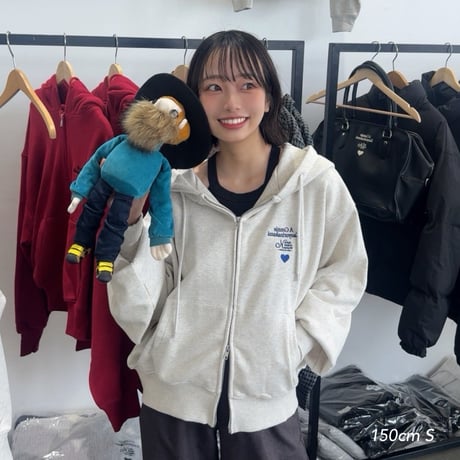 Connie short zip hoodie