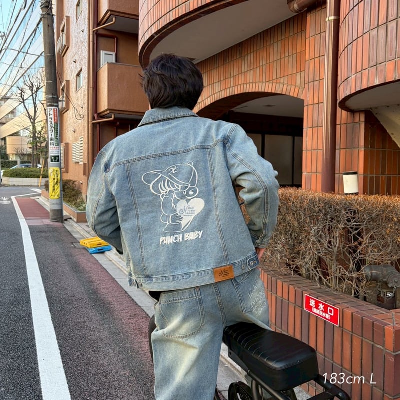 punchbaby denim jacket | kaoyorinakami