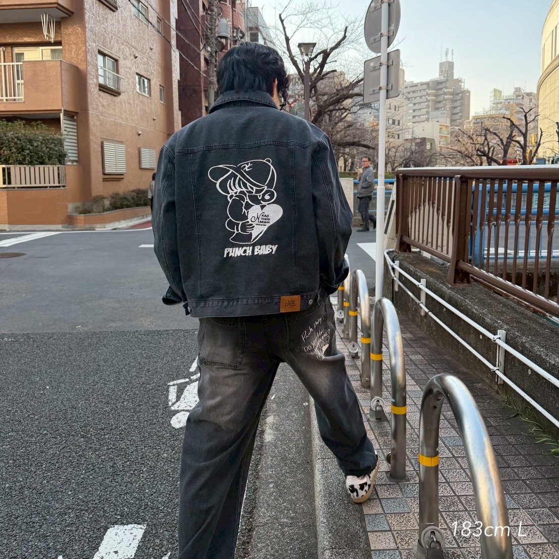 punchbaby denim jacket | kaoyorinakami