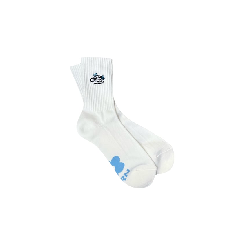 logo flower socks | kaoyorinakami