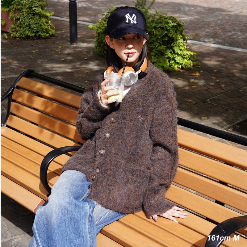 カオヨリナカミ　カーディガン logo soft mood cardigan | kaoyorinakami