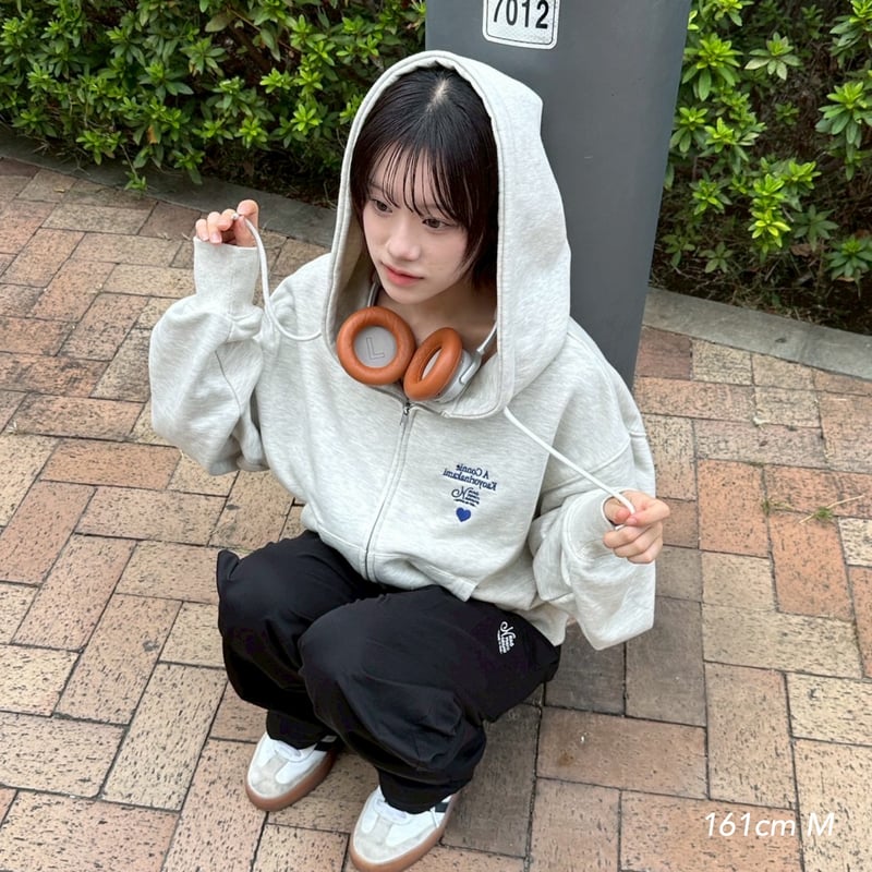 これ以上お値下げしません　Ribbed Short Hoodie ネイビー 60's Faded Zip hoodie / Navy Gray – FIFTH GENERAL STORE