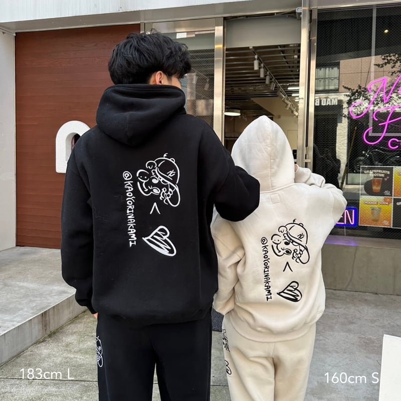 ☺︎<❤︎ hoodie | kaoyorinakami 