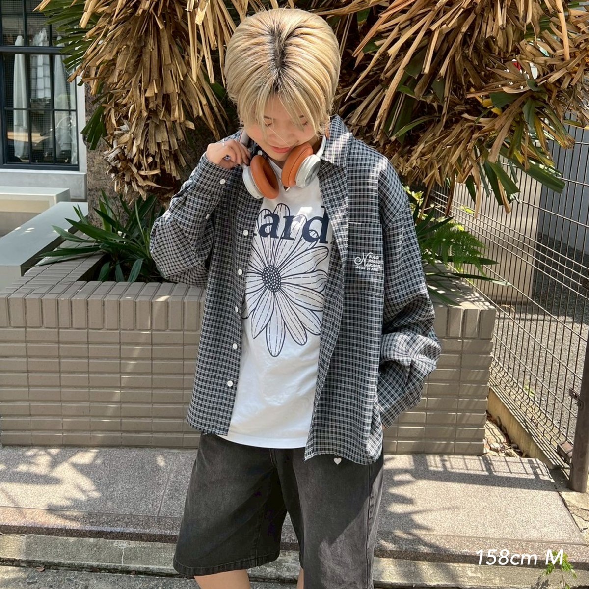 トップス Connie HS check shirt kaoyorinakami check shirt | kaoyorinakami