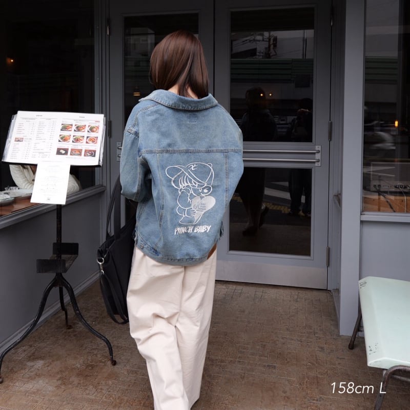 punchbaby denim jacket | kaoyorinakami