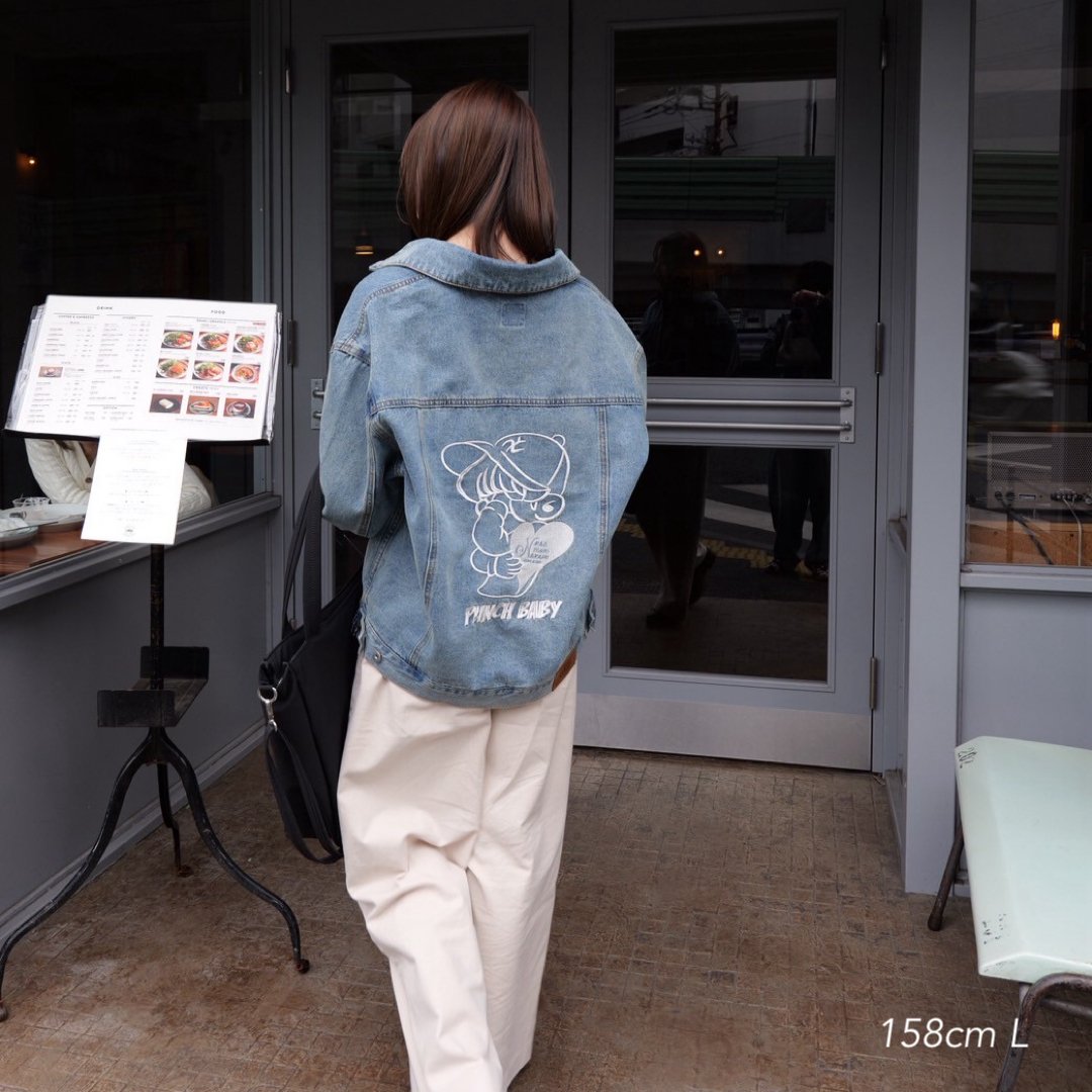 punchbaby denim jacket | kaoyorinakami