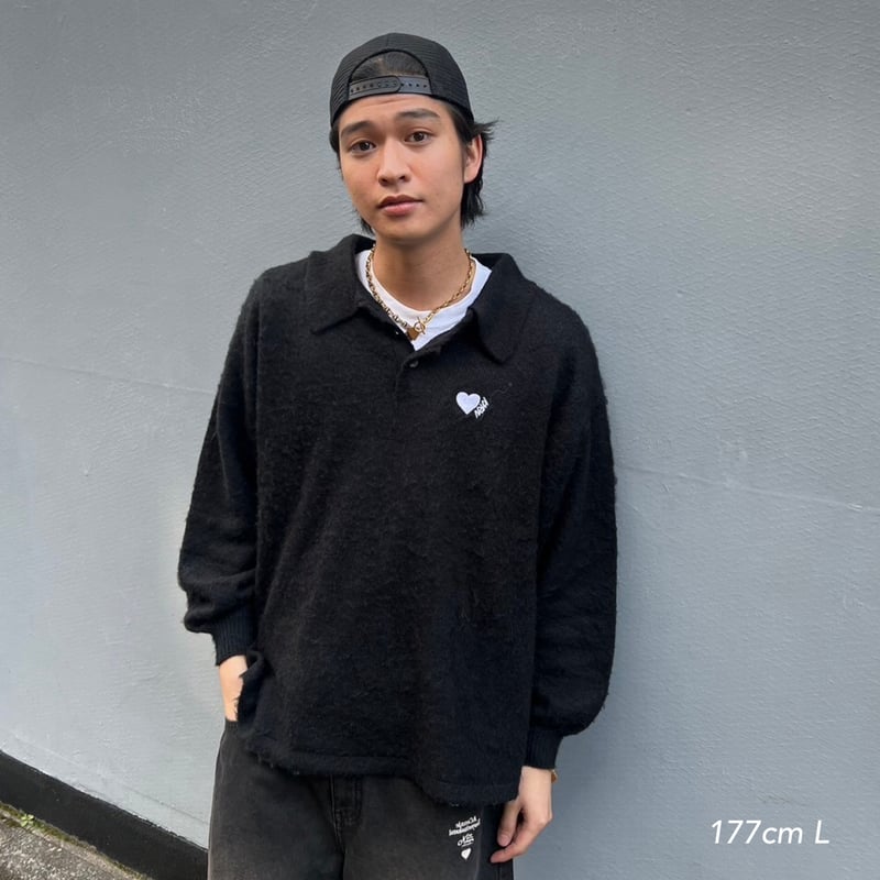 ❤︎KYRN LS knit polo | kaoyorinakami