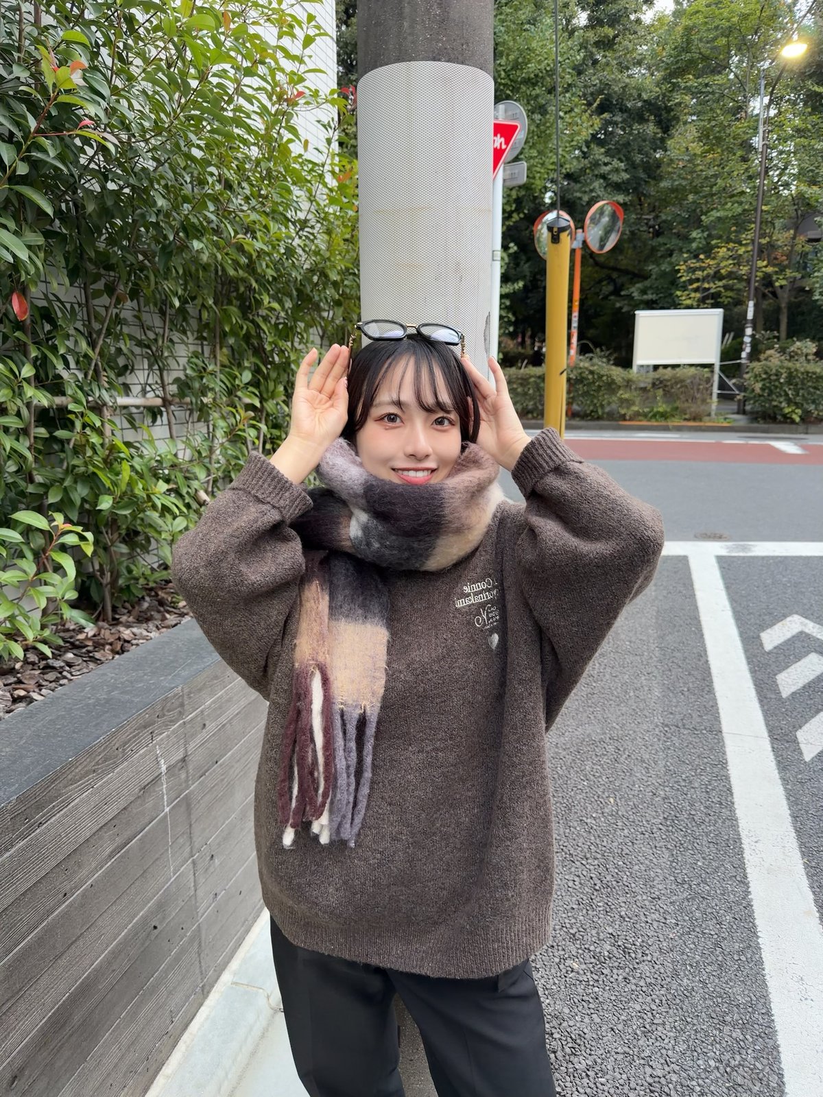 check scarf | kaoyorinakami