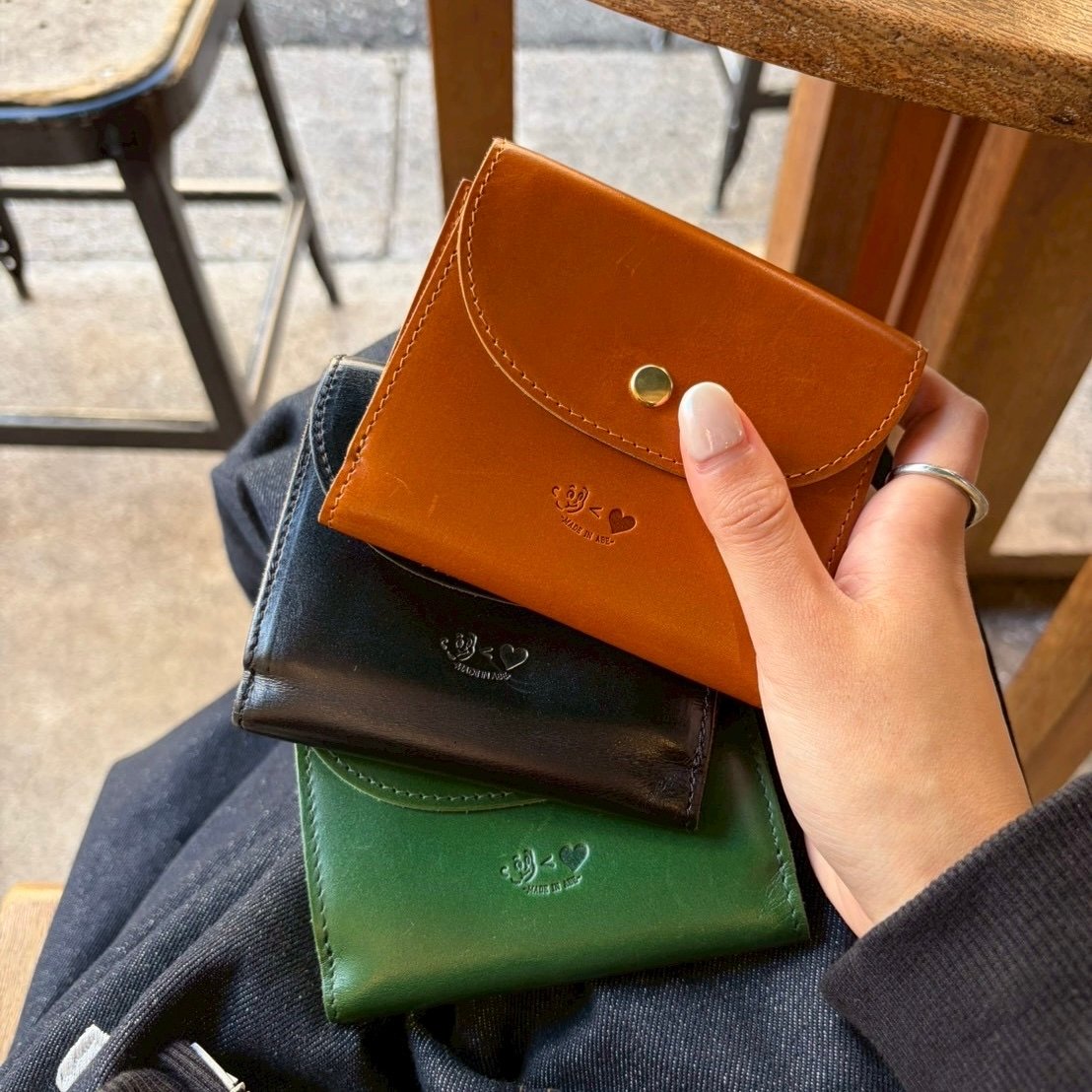 ☺︎<❤︎ leather wallet | kaoyorinakami
