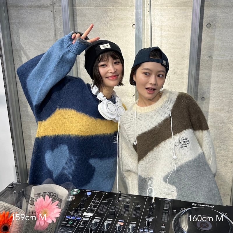 Lサイズ　kaoyorinakami marble logo knit marble logo knit | kaoyorinakami