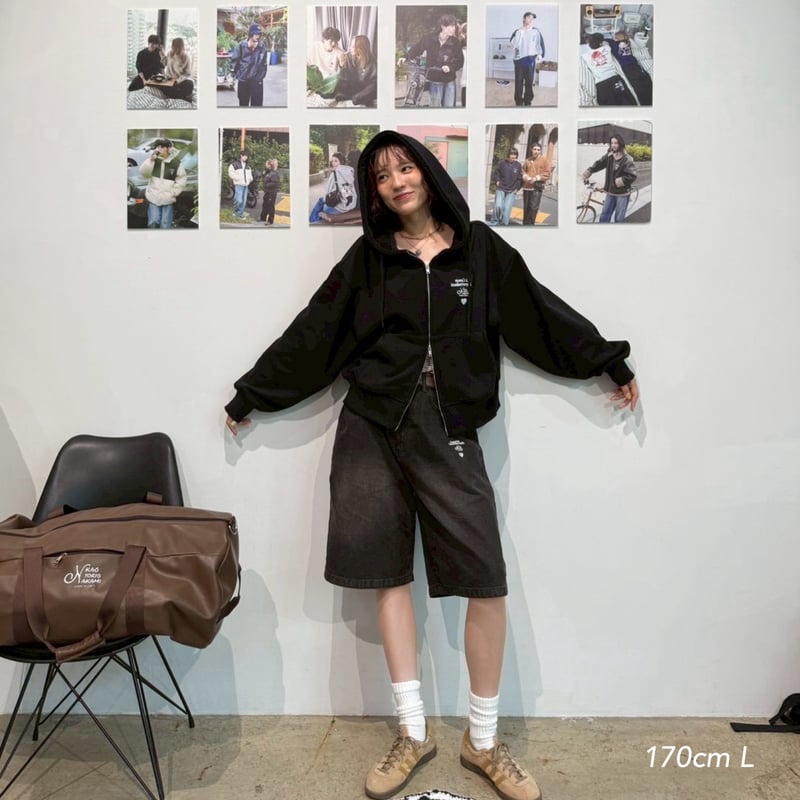 Connie short zip hoodie | kaoyorinakami