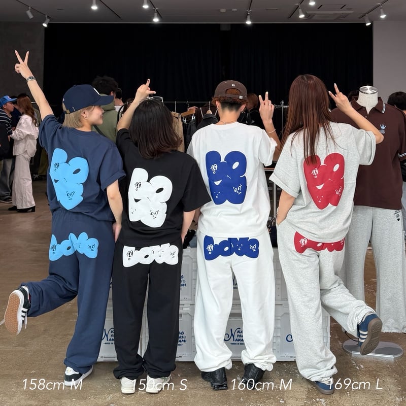 kumukuku公式コラボお洋服② our love sweatpants | kaoyorinakami