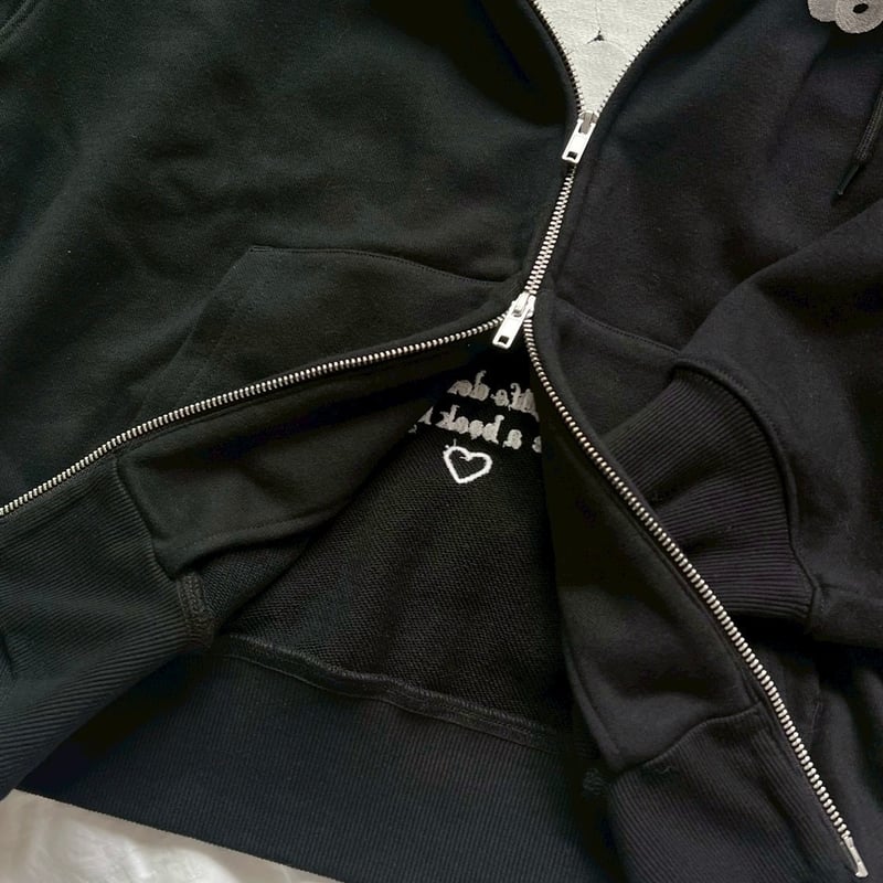 Kumi.O OUR LOVE zip hoodie | kaoyorinakami