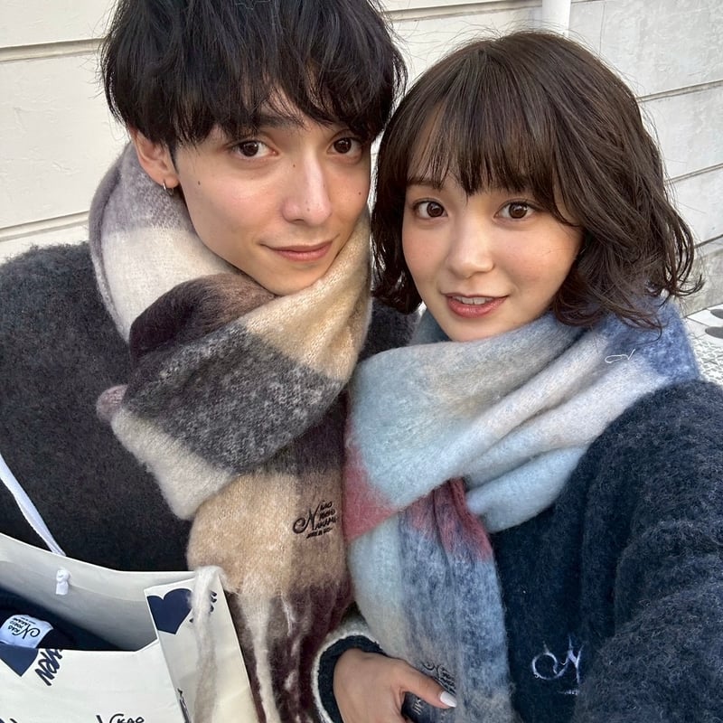 kaoyorinakami カオヨリナカミ check scarf ブラウン check scarf | kaoyorinakami