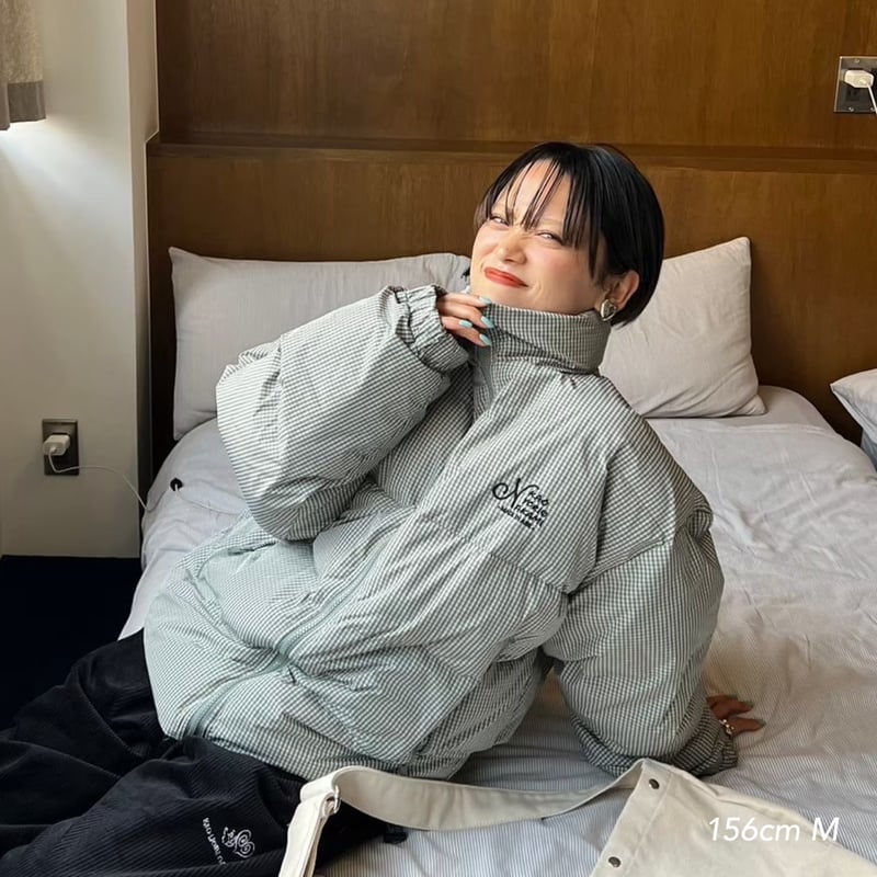 check panel blouson | kaoyorinakami