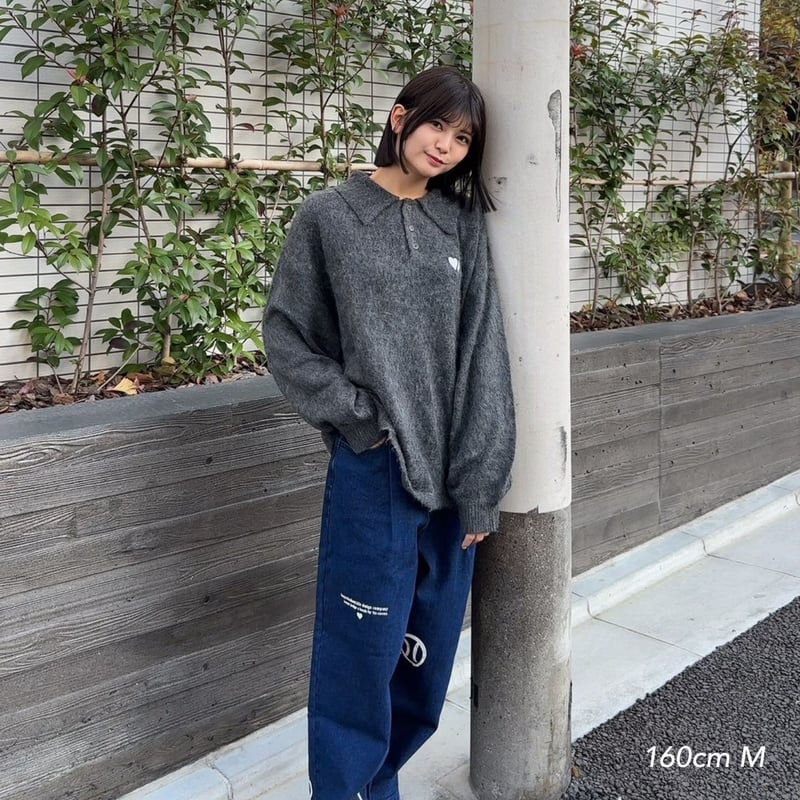 ❤︎KYRN LS knit polo | kaoyorinakami