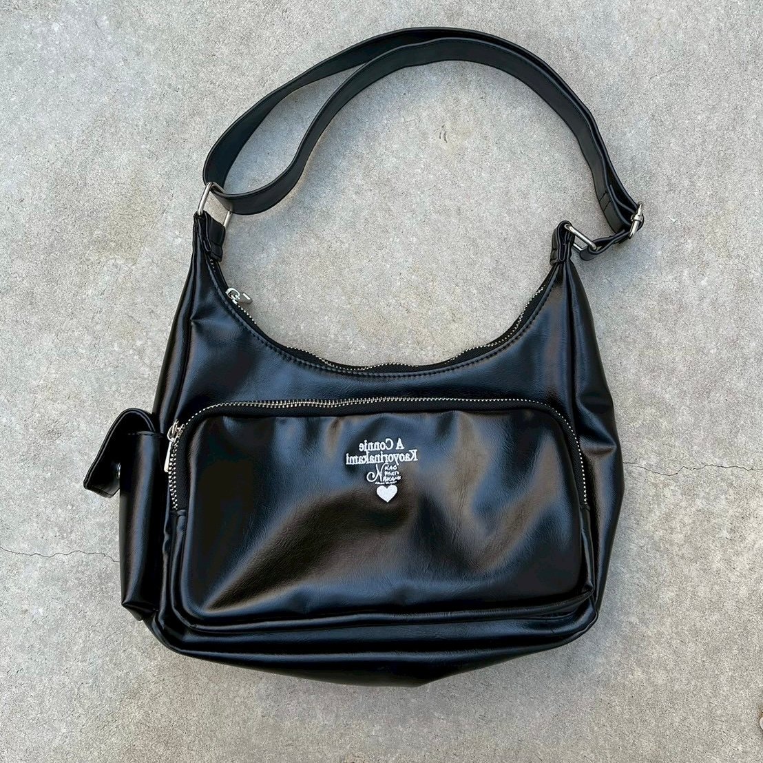 カオヨリナカミ　Connie mini bag BLACK Connie mini bag | kaoyorinakami