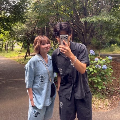Connie denim half pants