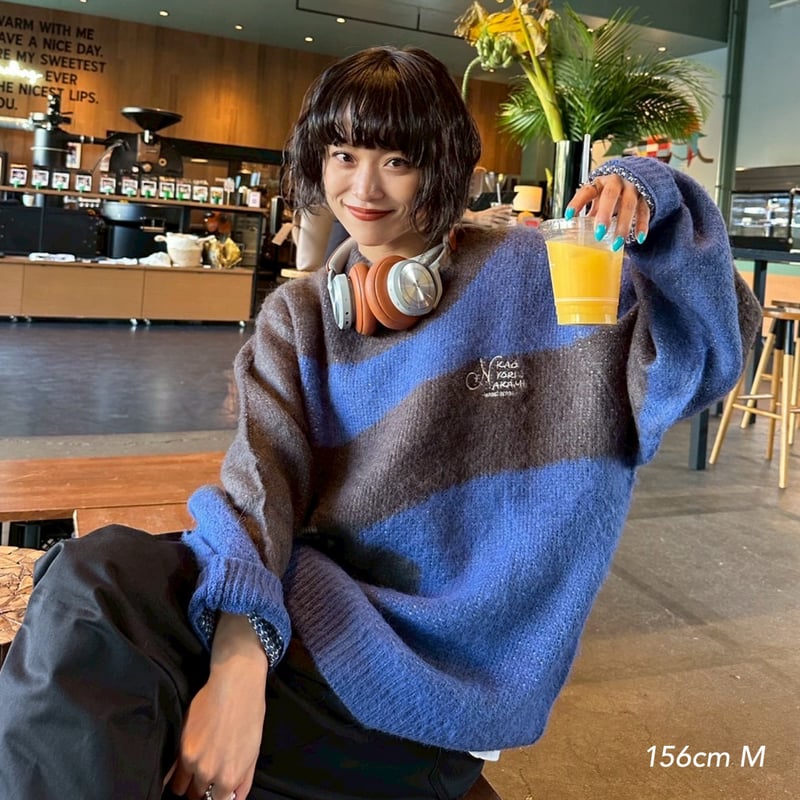 marble logo knit | kaoyorinakami