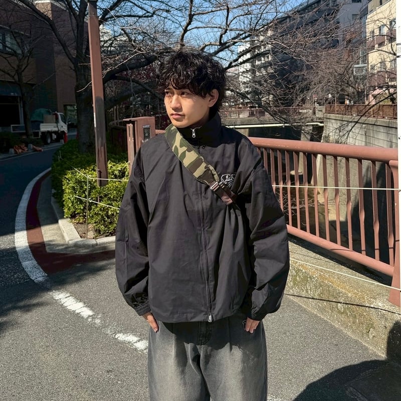 カオナカ kaoyorinakami 黒 中綿ジャケット ストリート flower reversible down jacket / フラワーリバーシブルダウン