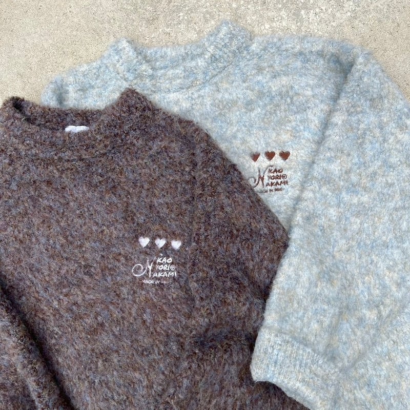 logo boucle knit | kaoyorinakami