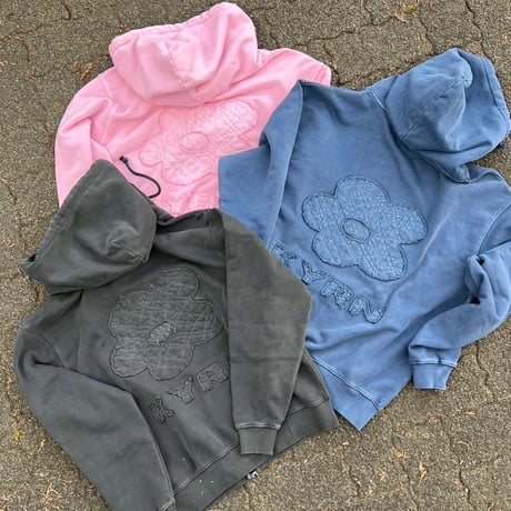 KYRN flower pigment ziphoodie