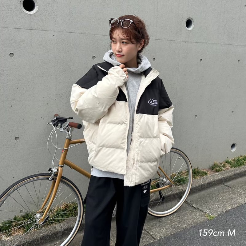 カオヨリナカミ　kaoyorinakami　ダウンジャケット　アイボリー kaoyorinakami ダウンジャケット ダウン reversible down jacket