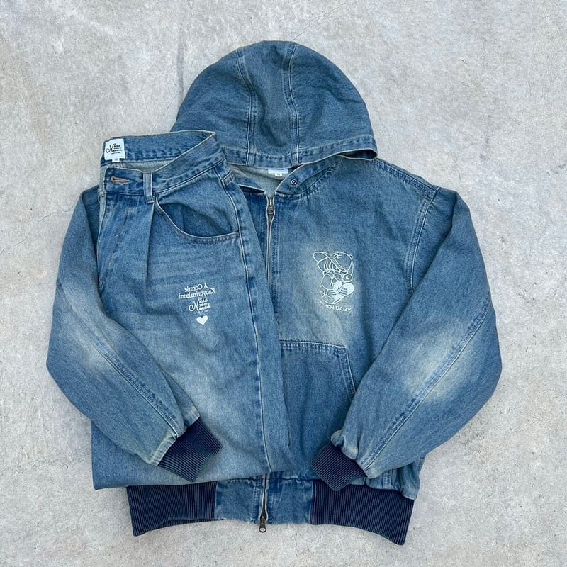 punchbaby denim jacket | kaoyorinakami