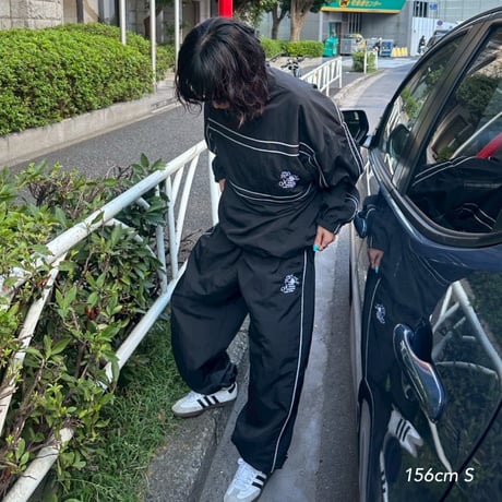 line nylon pants