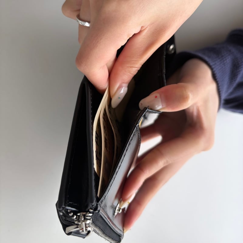punchbaby leather wallet | kaoyorinakami