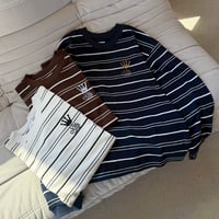 crown logo border longtee