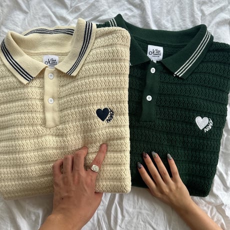❤︎KYRN half knit polo
