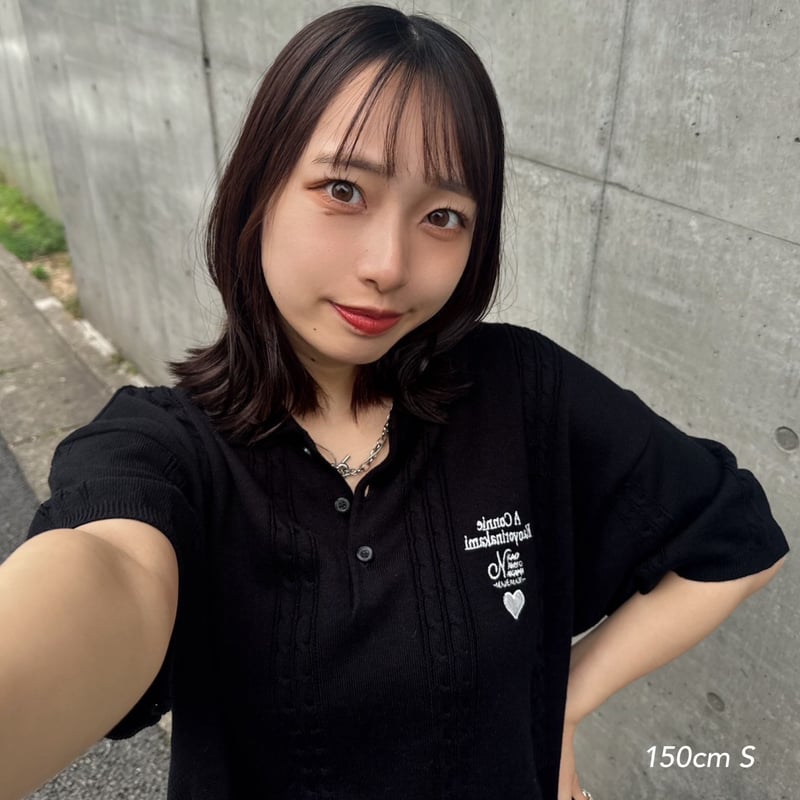 Connie knit polo shirt | kaoyorinakami