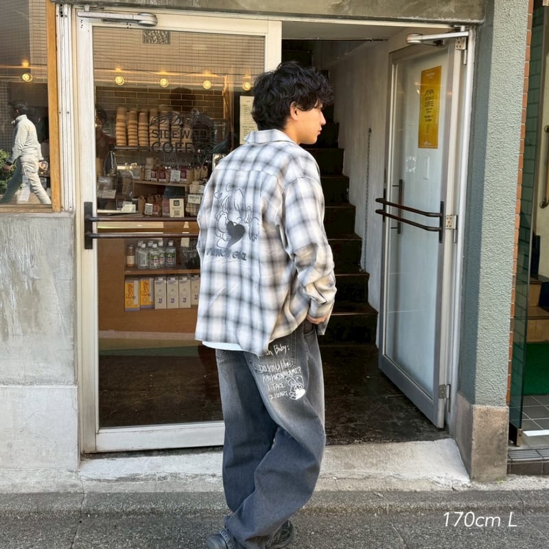 K*a様 【House on the Hill】L/S Tee (Checker punch girl check shirt | kaoyorinakami