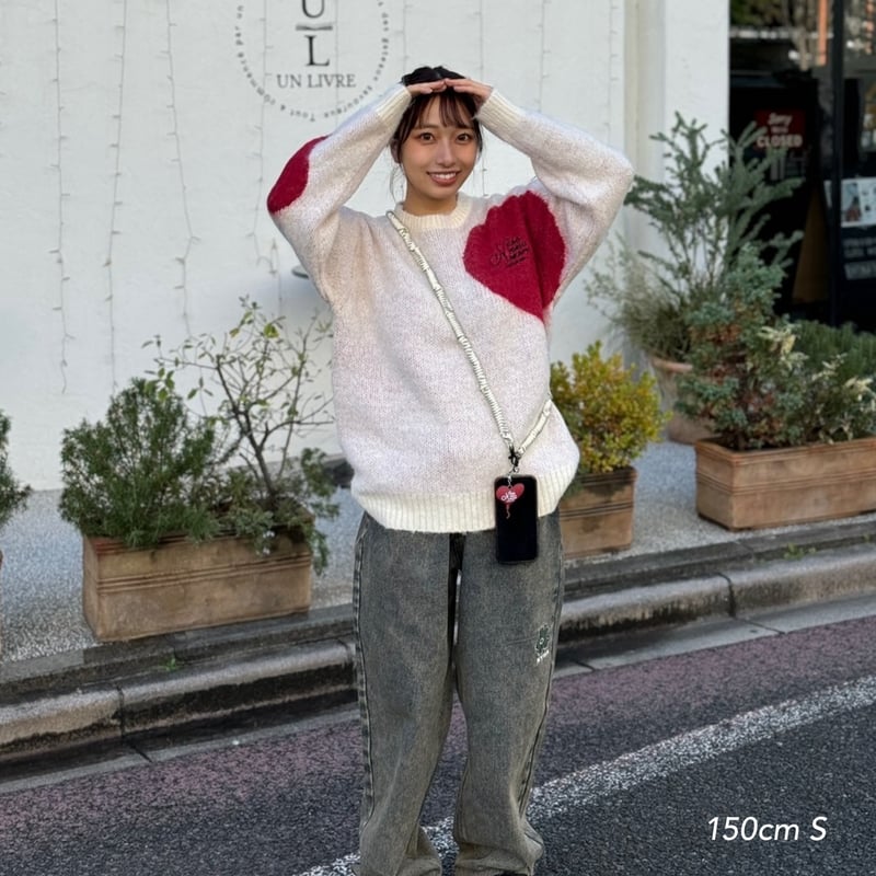 heart logo knit | kaoyorinakami heart logo knit | kaoyorinakami