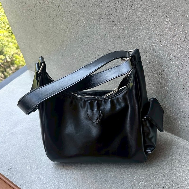 カオヨリナカミ　Connie mini bag BLACK Connie mini bag | kaoyorinakami