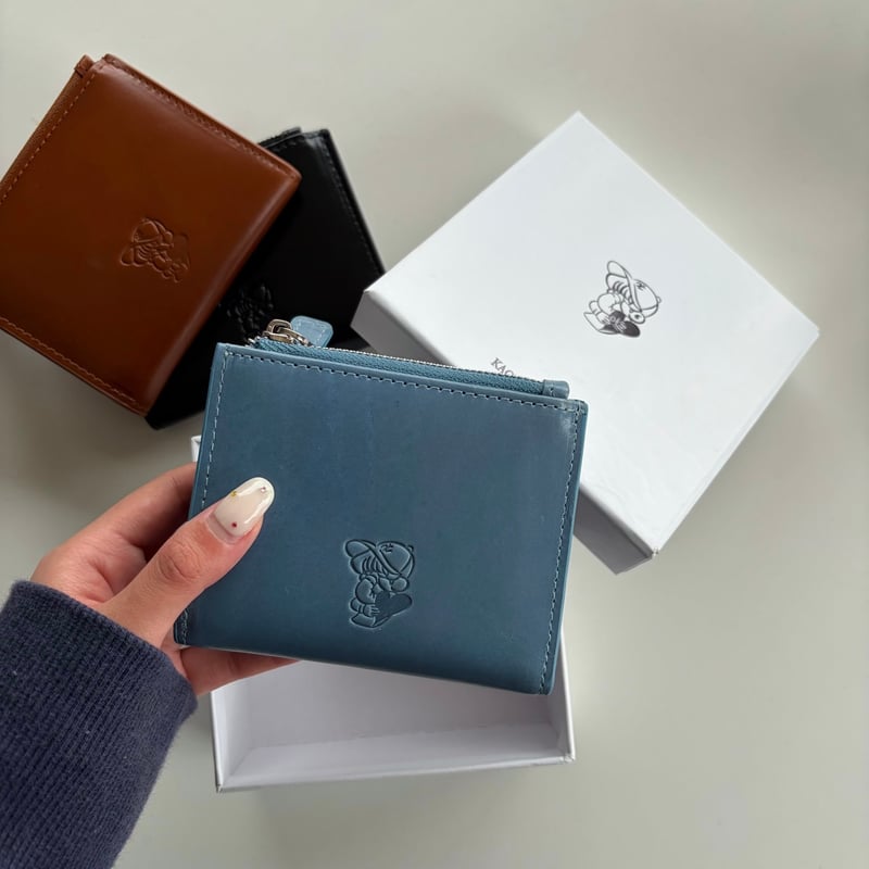 punchbaby leather wallet | kaoyorinakami
