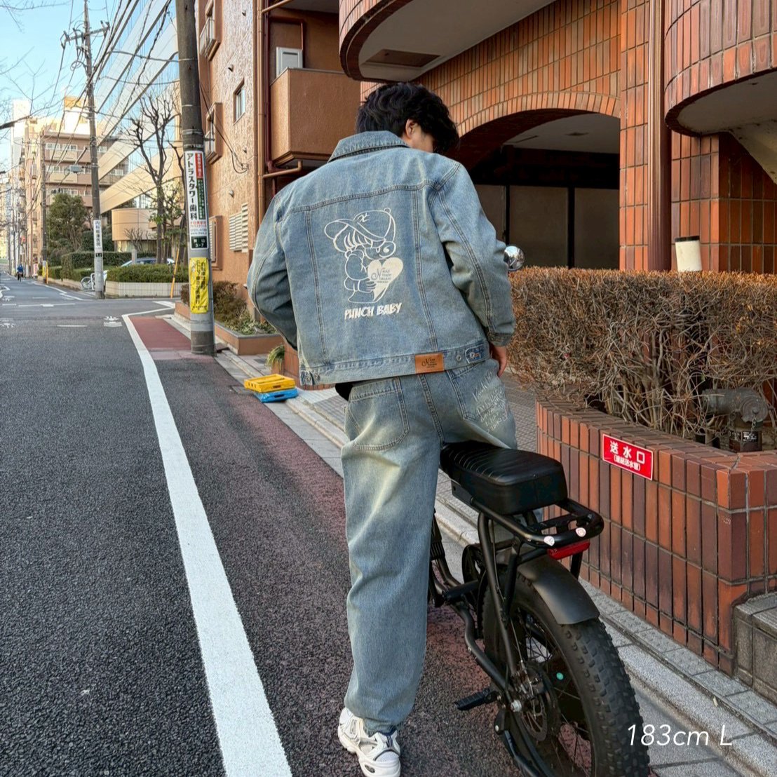 punchbaby denim jacket | kaoyorinakami punchbaby denim jacket | kaoyorinakami