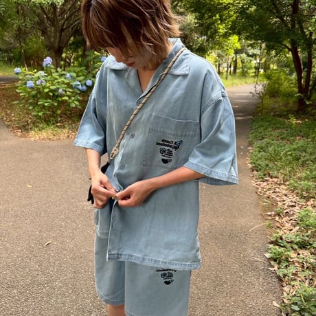 Connie denim half pants