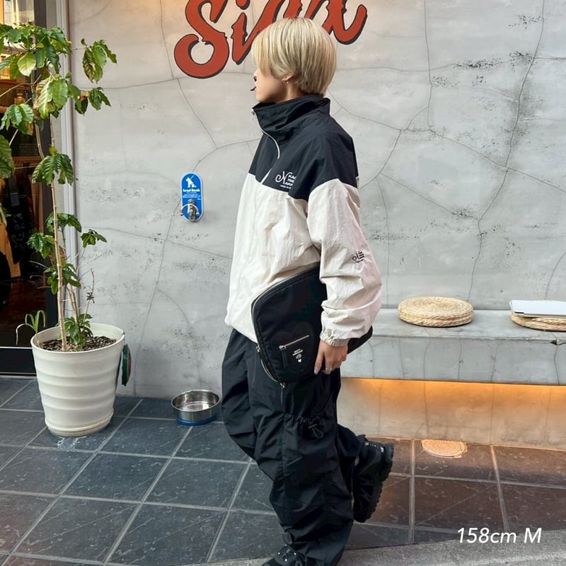 ジャケット・アウター bicolor nylon jacket kaoyorinakami bicolor nylon jacket | kaoyorinakami