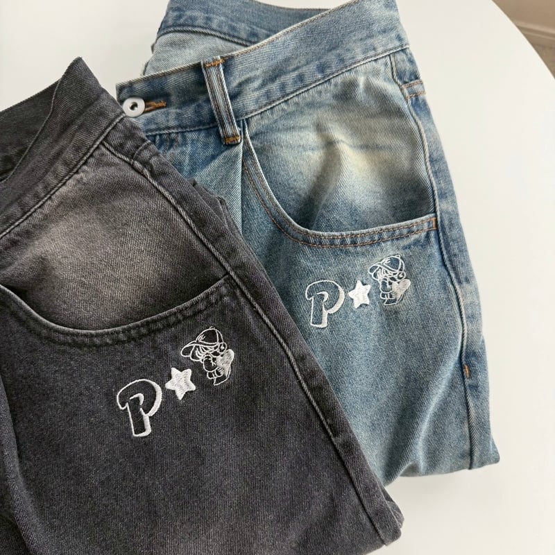punchbaby denim pants | kaoyorinakami