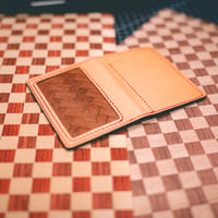 TiGARAGE × ICHI-MATSU Natural wood Lether PassCase