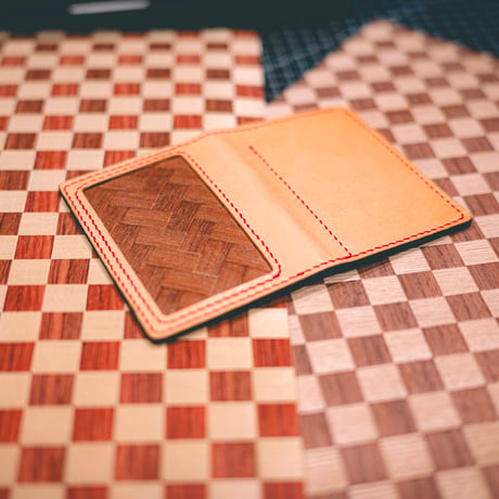 TiGARAGE × ICHI-MATSU Natural wood Lether PickCase