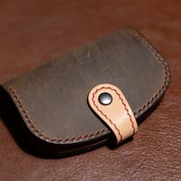 4連 本革キーケース（Brown × Red）