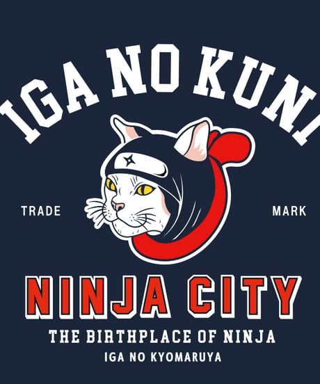 猫忍者パーカー/CAT NINJA Hoodie(NAVY）
