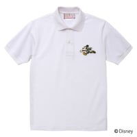 【再入荷なし】MICKEY ワンポイントポロシャツ/MICKEY Polo shirts(WHITE)