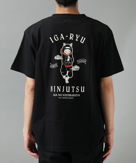 猫忍者 忍法Tシャツ/NEKONINJA T-shirts(BLACK)